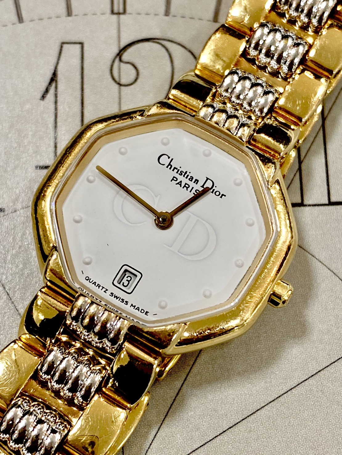 Christian Dior ディオール 腕時計 電池交換済み 替えベルト付き - 時計
