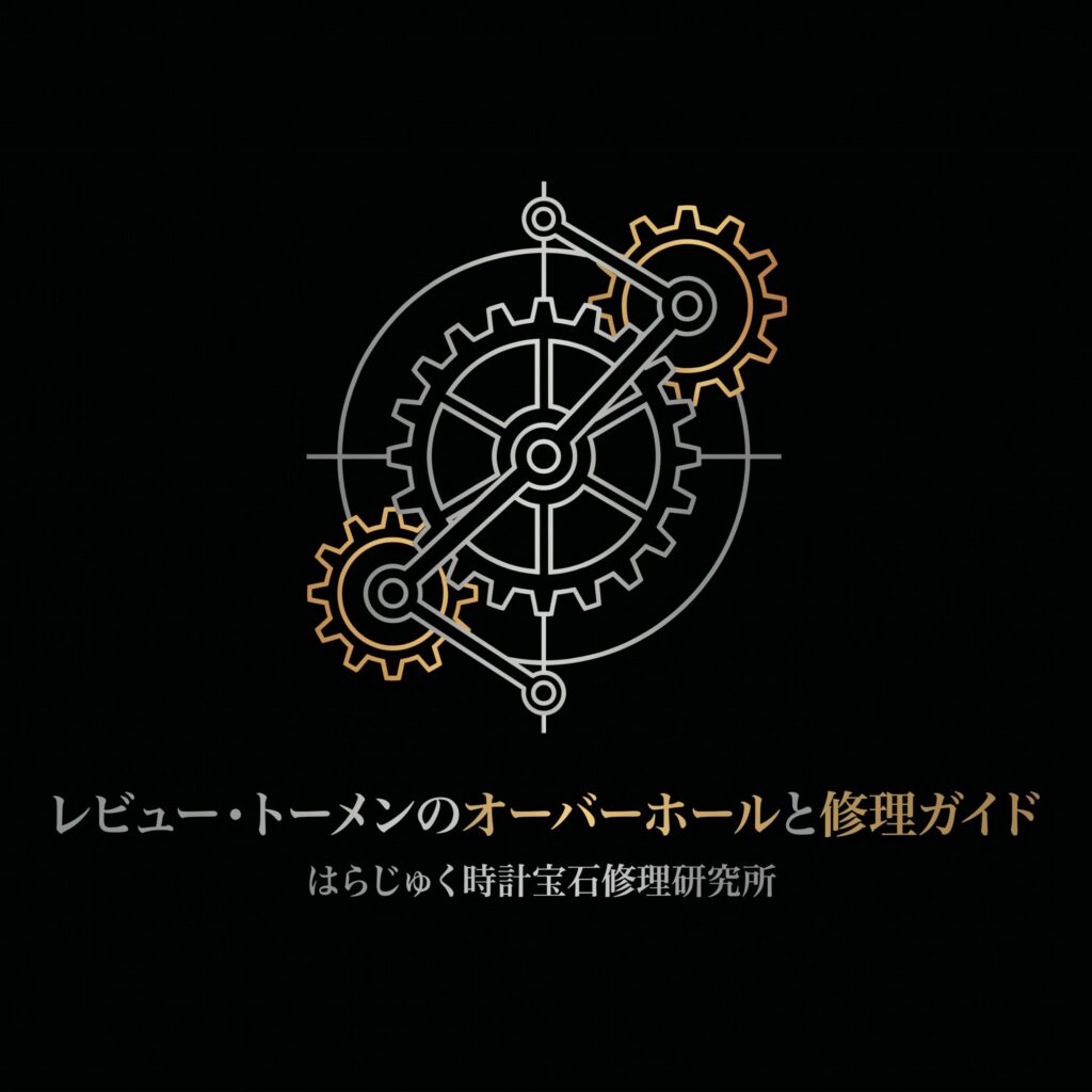 歯車のイラストが描かれた、レビュー・トーメンのオーバーホールと修理ガイドのタイトル画像