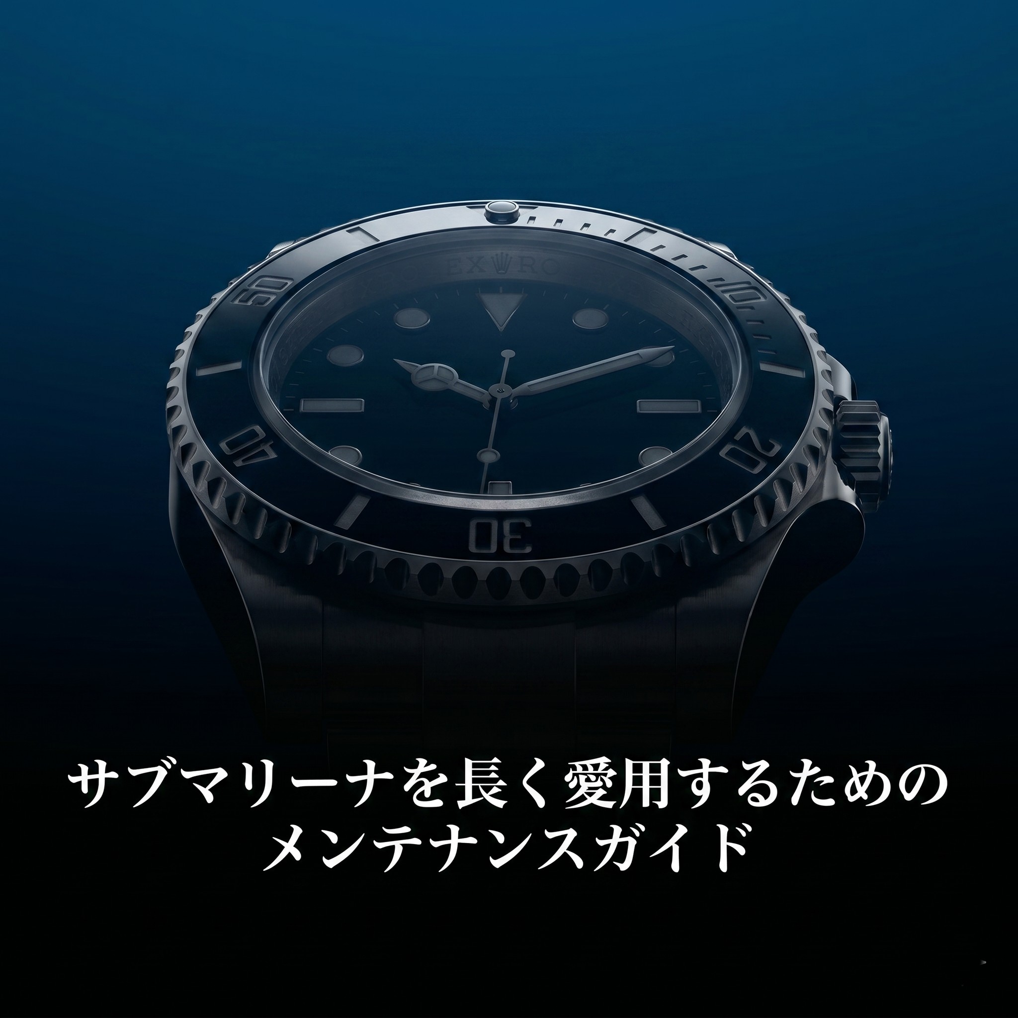 サブマリーナを長く愛用するためのメンテナンスガイドの表紙画像。