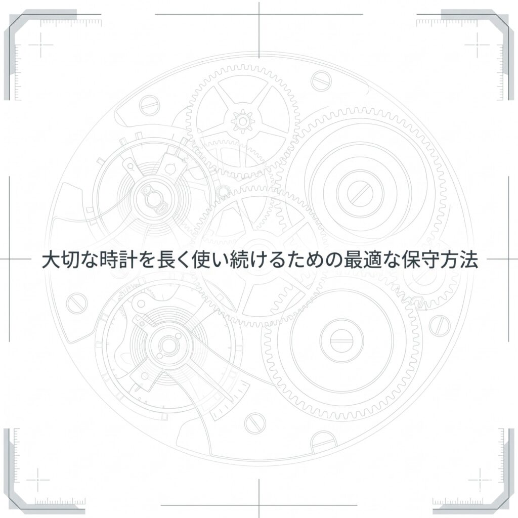 大切な時計を長く使い続けるための最適な保守方法について記載された、はらじゅく時計宝石修理研究所のスライド資料の表紙です 。