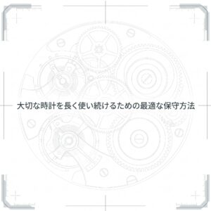 大切な時計を長く使い続けるための最適な保守方法について記載された、はらじゅく時計宝石修理研究所のスライド資料の表紙です 。
