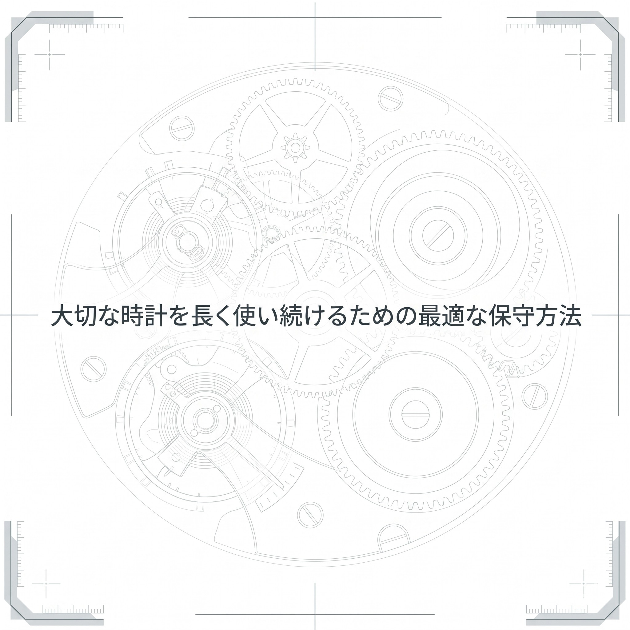 大切な時計を長く使い続けるための最適な保守方法について記載された、はらじゅく時計宝石修理研究所のスライド資料の表紙です 。